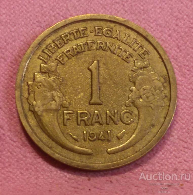 1 франк 1941 Франция (холдер)