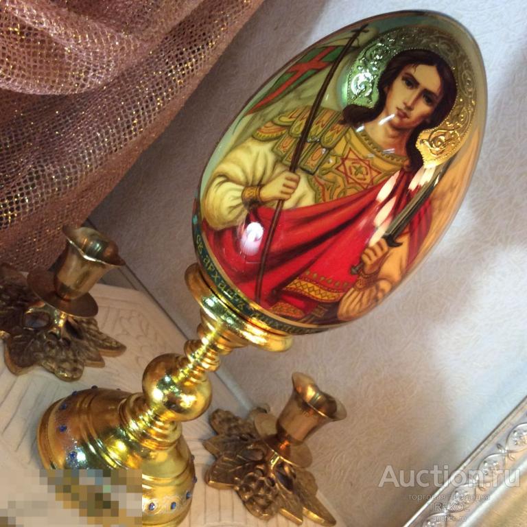 Худ. роспись Архангел Михаил, Пасхальное яйцо 