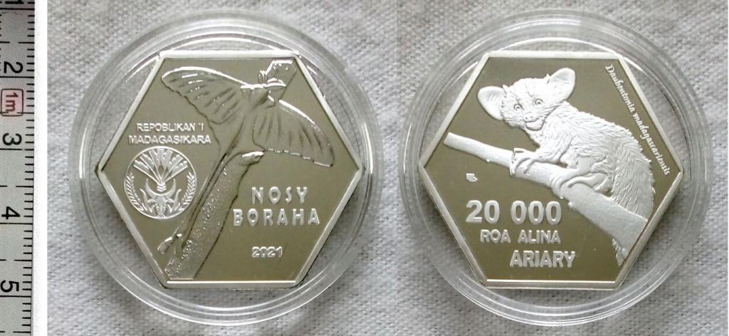 Носи Бораха 20000 ариари 2021 год посеребрение пруф в капсуле