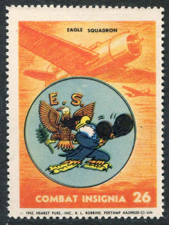 США Военные эмблемы ВМВ Вторая мировая война авиация самолёт Eagle squadron 26