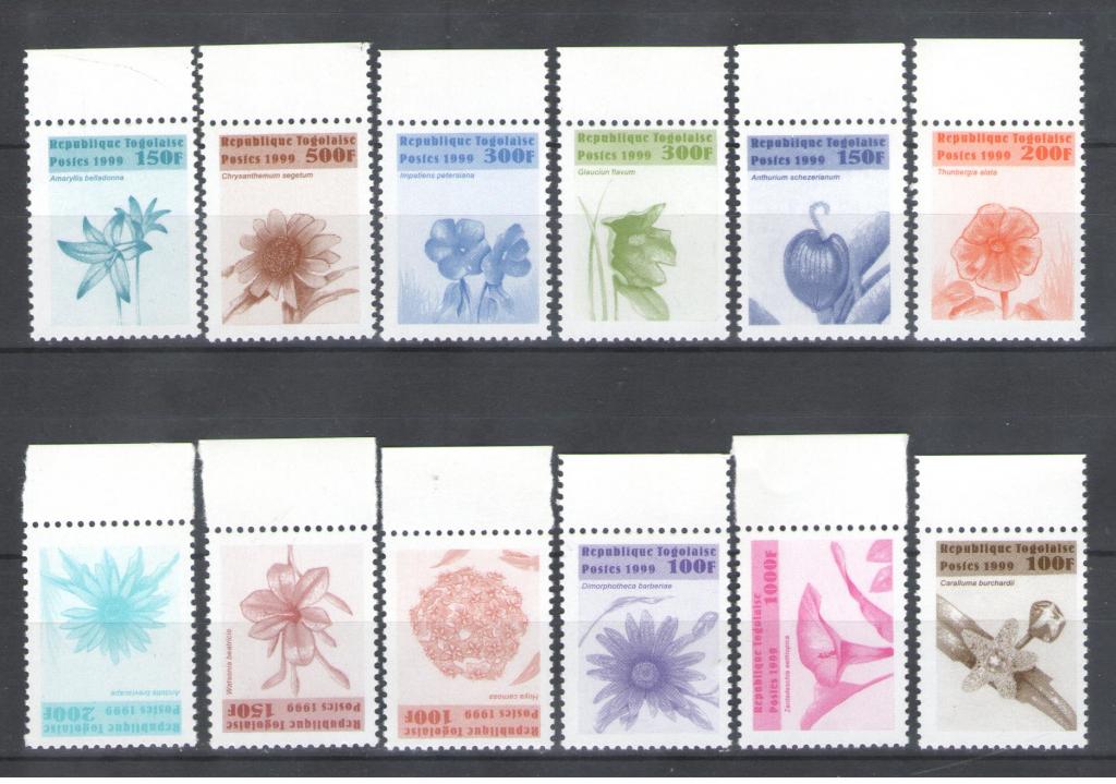 Того 1999г. Цветы. MNH.