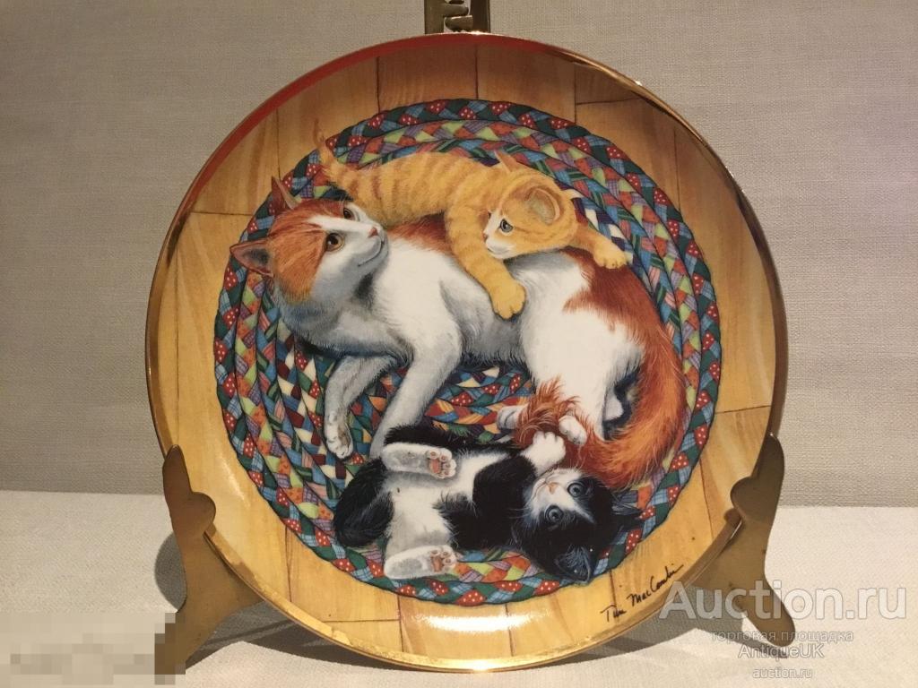 ДЕКОРАТИВНАЯ ТАРЕЛКА. КОТИКИ. FRANKLIN MINT. БЕСПЛАТНАЯ ДОСТАВКА!!! 