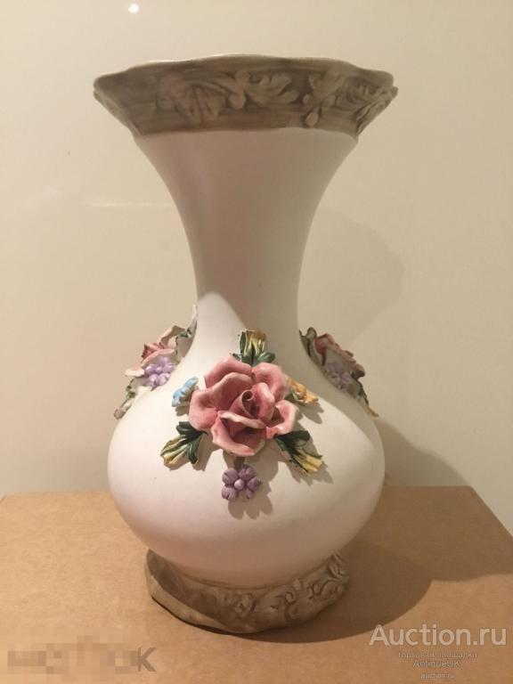 БОЛЬШАЯ  ВАЗА.  КАПОДИМОНТЕ. CAPODIMONTE. НОМЕР. КЛЕЙМО. БЕСПЛАТНАЯ ДОСТАВКА!!! 