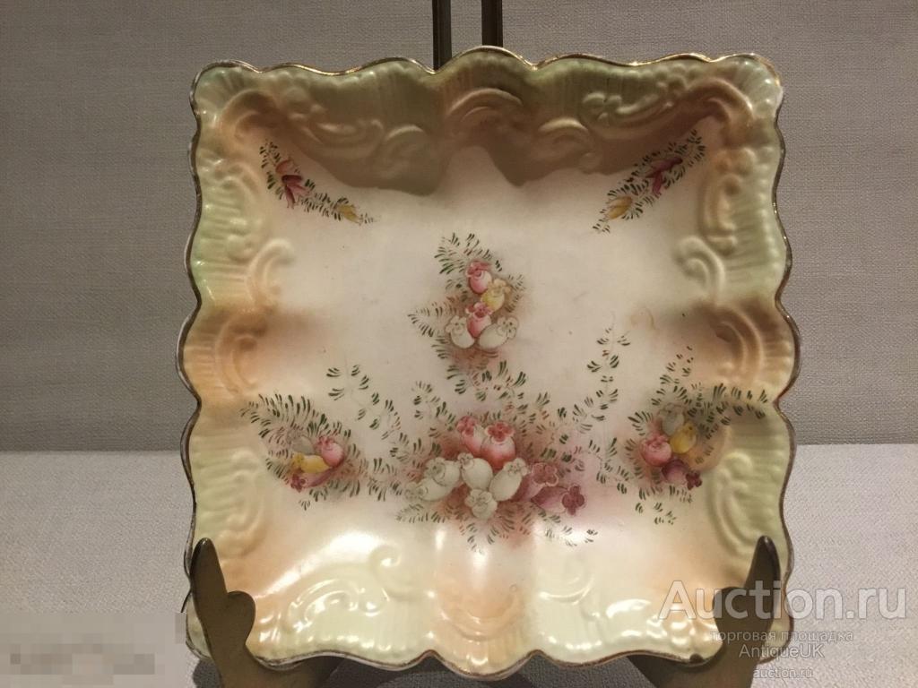 ОЧЕНЬ КРАСИВАЯ ТАРЕЛКА. CARLTON WARE. АНГЛИЯ. 1894-1926 . ФАРФОР. БЕСПЛАТНАЯ ДОСТАВКА!!! 