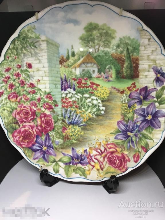 КОЛЛЕКЦИОННАЯ ТАРЕЛКА. СЕРИЯ - SECRET GARDEN.  ROYAL ALBERT. ФАРФОР. БЕСПЛАТНАЯ ДОСТАВКА!!!! 
