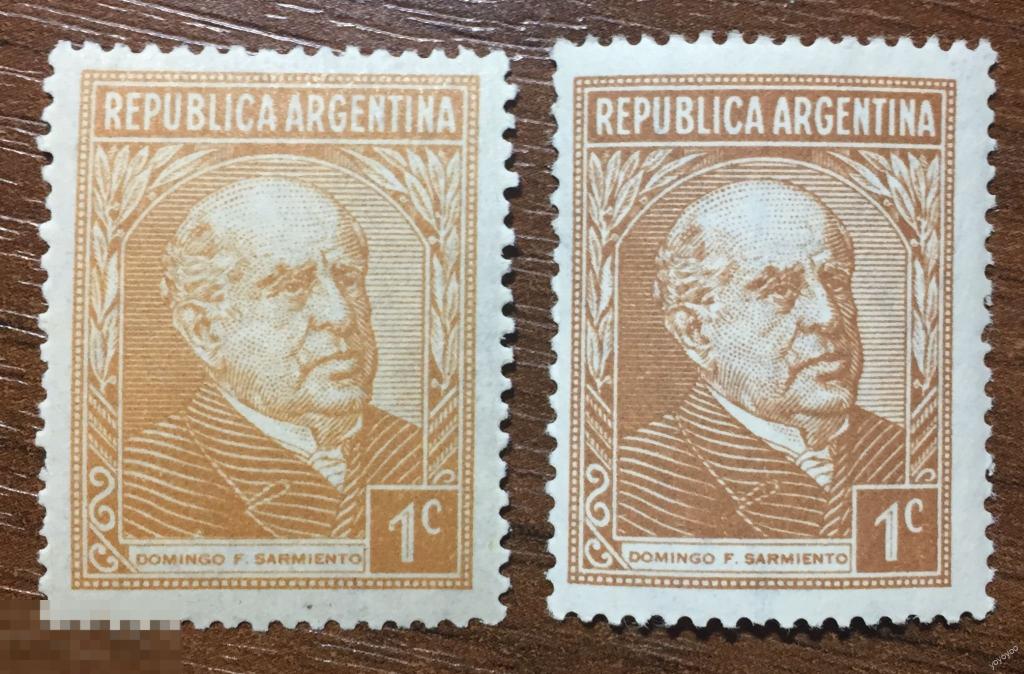1935 Аргентина Персоналии Президент Доминго Сарменто 400 ** А125 