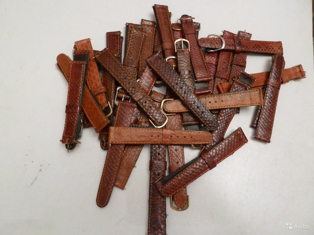 Ремешок для часов из кожи рептилий змеи СССР 