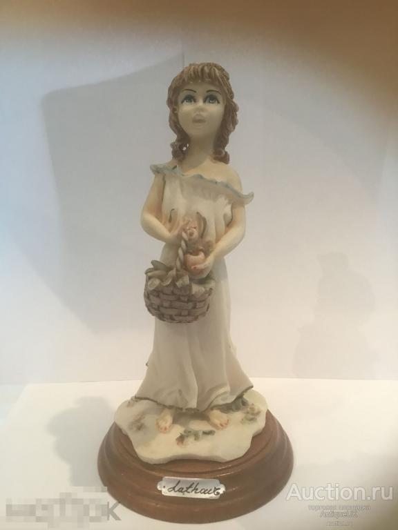 Статуэтка. Девушка с корзиной. Италия. БЕСПЛАТНАЯ ДОСТАВКА!!! 
