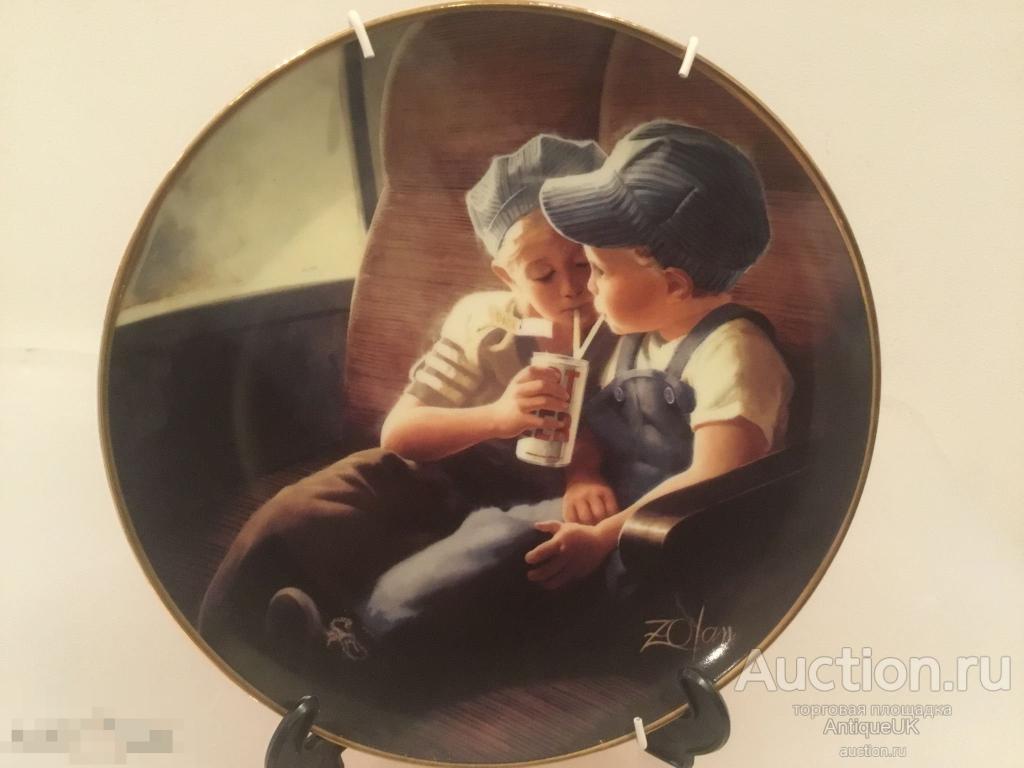 Декоративная тарелка. DANBURY MINT. Дональд Золан. Donald Zolan. БЕСПЛАТНАЯ ДОСТАВКА 