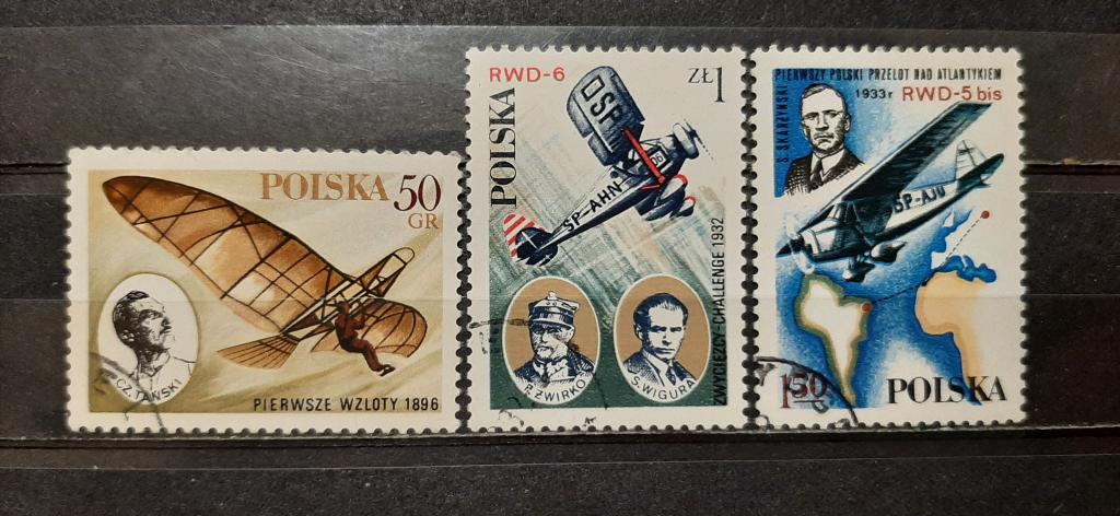 Польша авиатранспорт авиация личности персоналии 1982 гашёная