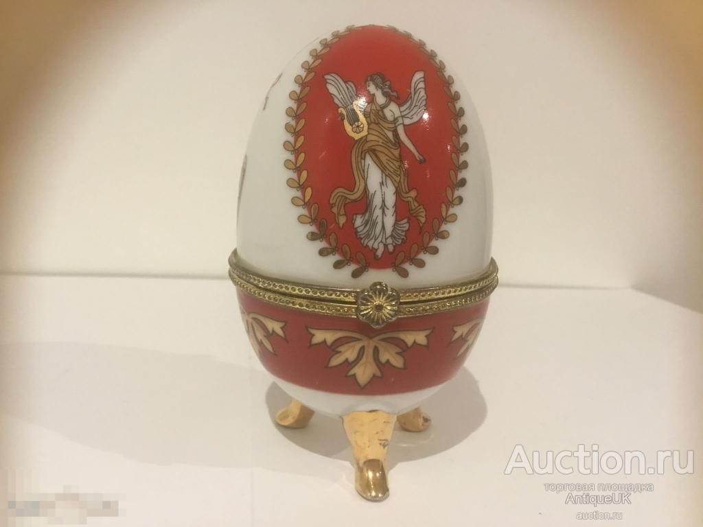 ЯЙЦО-ШКАТУЛКА. ФАРФОР. АНГЛИЯ. БЕСПЛАТНАЯ ДОСТАВКА!!! 