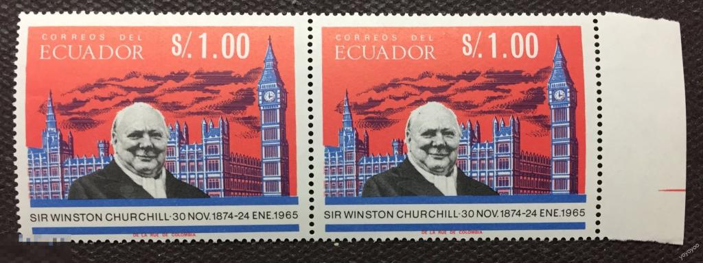 1966 Эквадор Персоналии Черчилль ООН ПАРА ** А129 