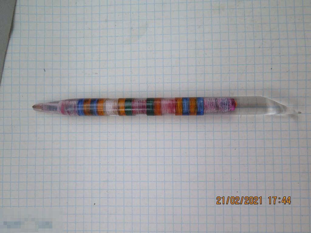 Ручка шариковая ручная работа наборная оргстекло СССР 