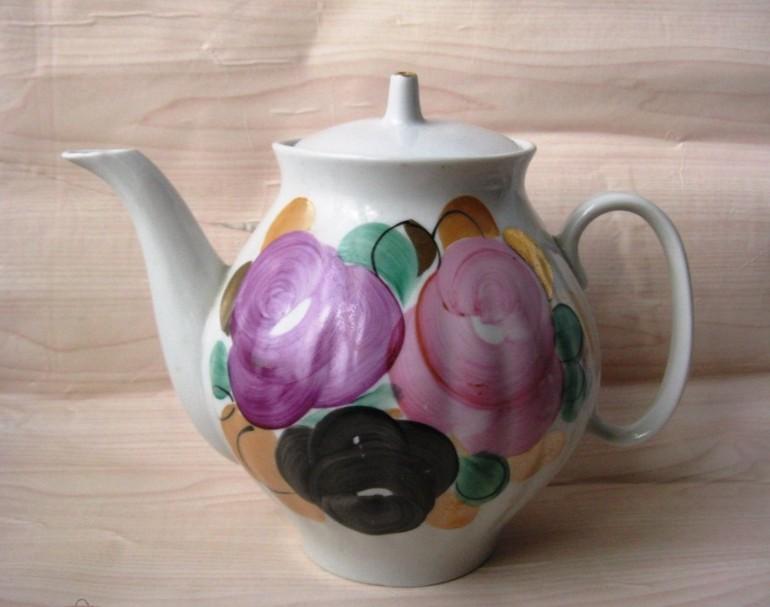 Чайник заварочный Розы Дулёво 1991 г