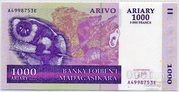 Бона Мадагаскар 1000 ариари (2004 г.) Press