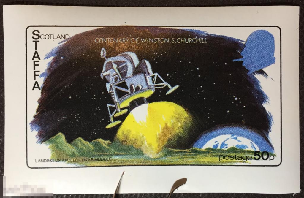 1974 Стаффа Шотландия Космос Аполлон Черчилль Персоналии ** А136 