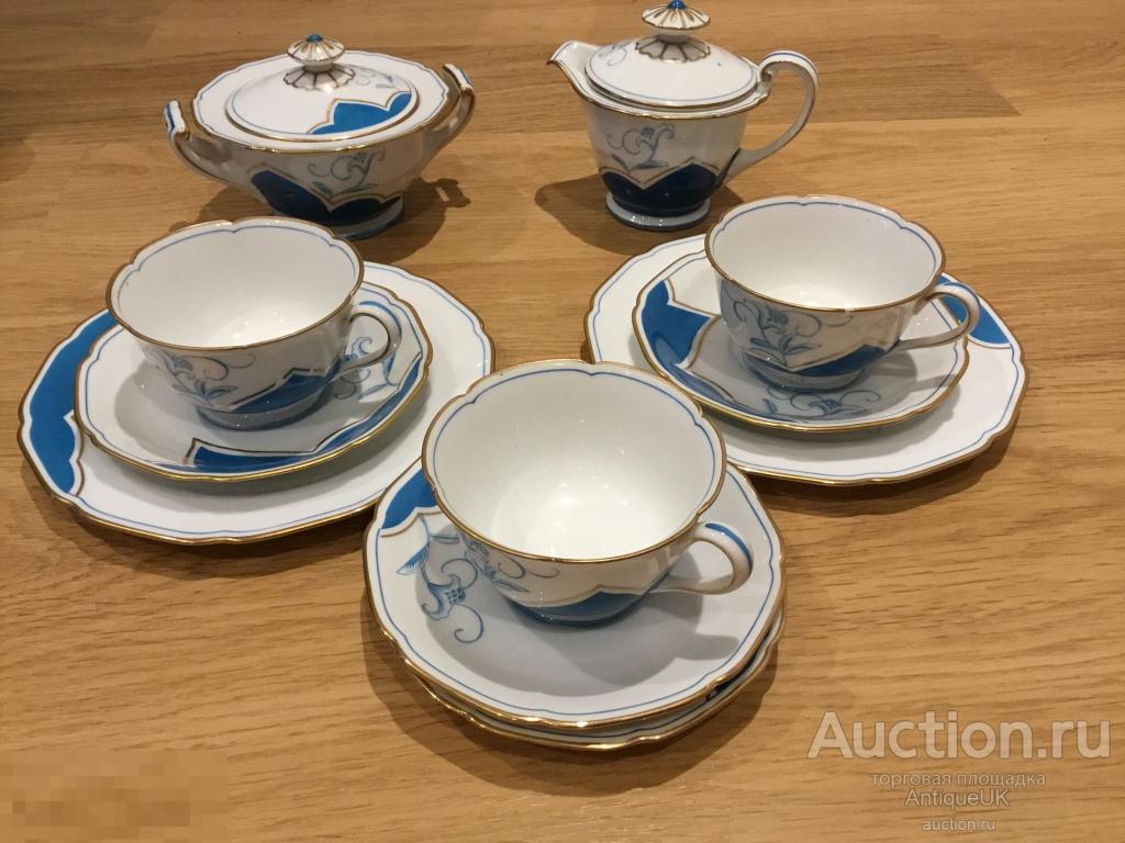 ЧАЙНЫЙ НАБОР. NORITAKE. ЯПОНИЯ. ФАРФОР. БЕСПЛАТНАЯ ДОСТАВКА!!! 