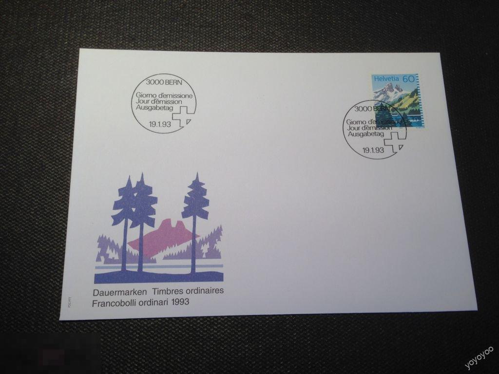 1993 Швейцария Горы Природа КПД А61_3 