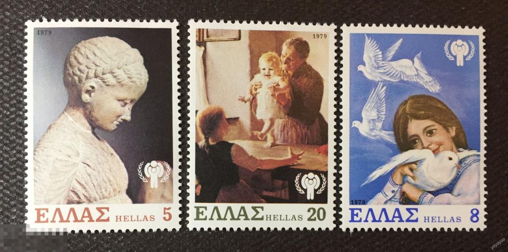 1979 Греция Год ребенка 1362-64 ** А106_2 