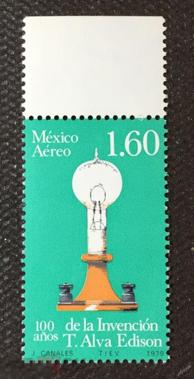 1979 Мексика Эдисон Персоналии Электричество 1650 ** А110 