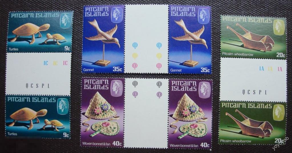 1980 Острова Питкэрн Сувениры Исскуство ПАРЫ** А46 