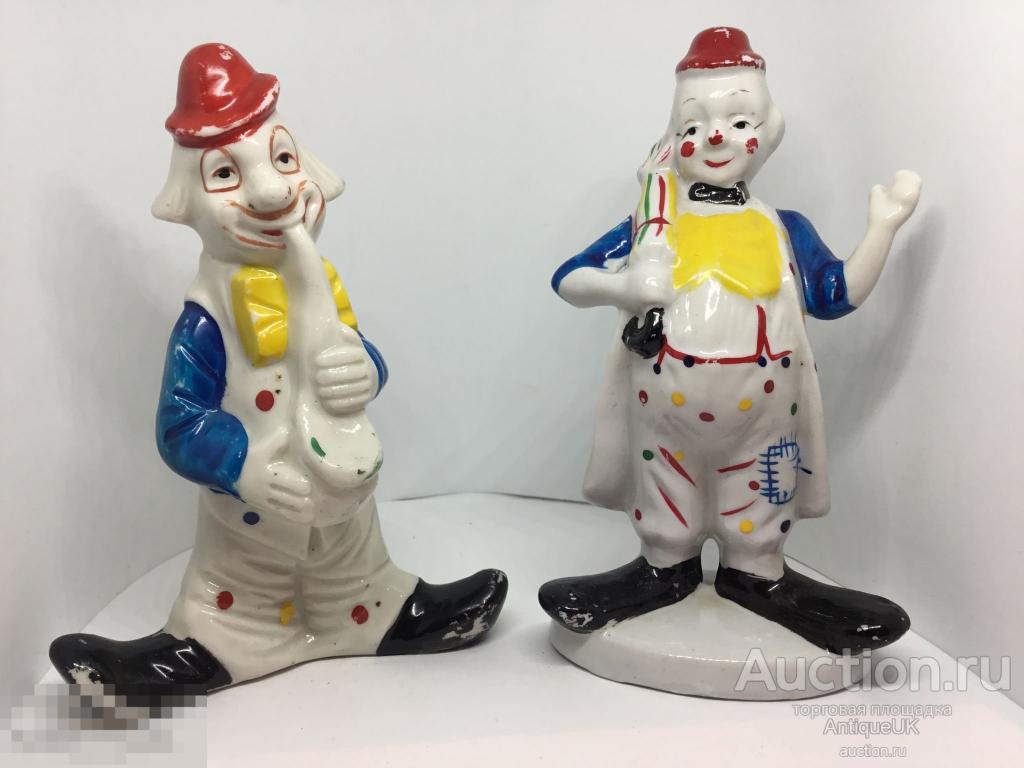 СТАТУЭТКИ. КЛОУНЫ. 2 шт. БЕСПЛАТНАЯ ДОСТАВКА!!! 