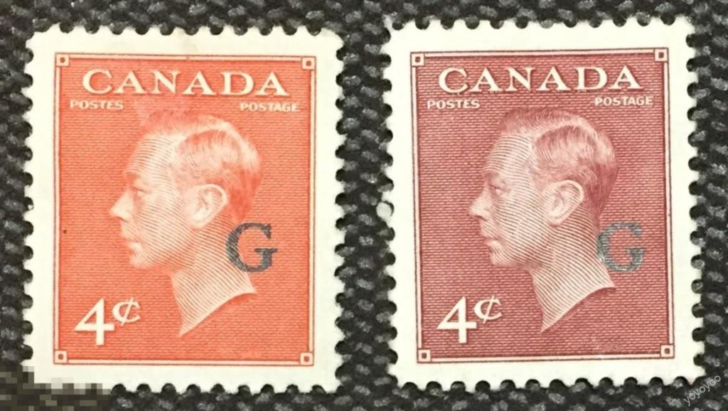 1949 Канада Персоналии Король Георг VI СЛУЖЕБНЫЕ * А125 