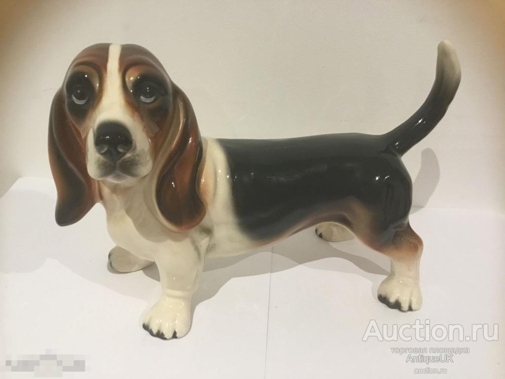 СТАТУЭТКА. СОБАЧКА. ФАРФОР. БЕСПЛАТНАЯ ДОСТАВКА!!! 