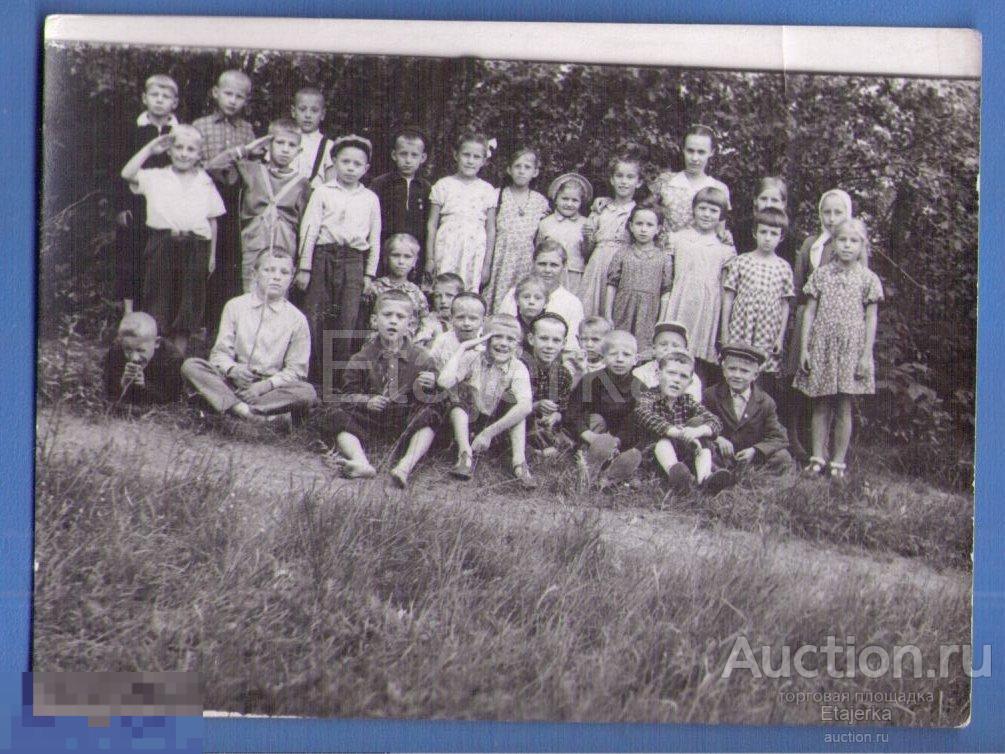 Дети. Лето. лагерь  . Мальчики . Девочки    Фото СССР (023) 