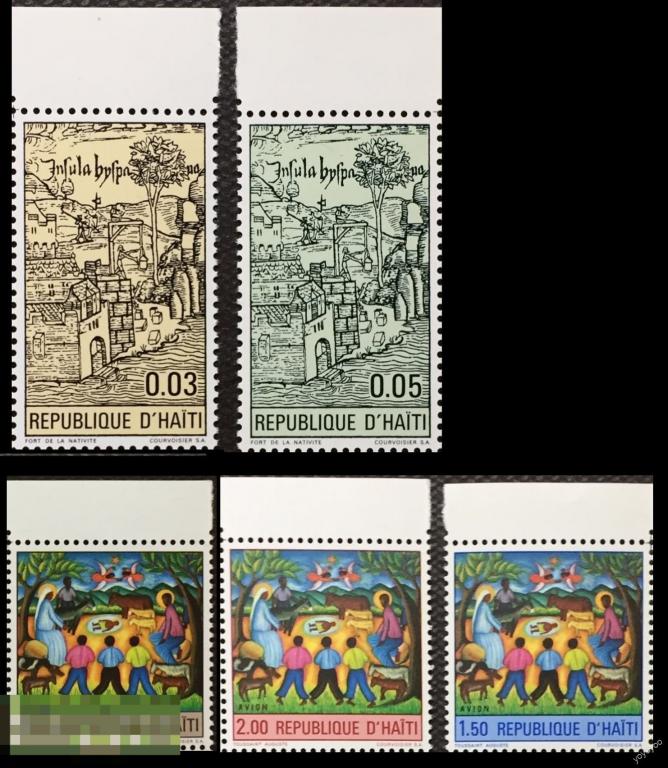 1970 Гаити Рождество 1138-1142 ПОЛЯ ** А129 