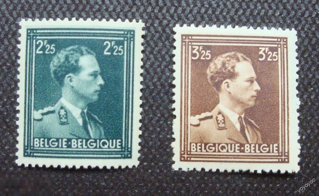 1943 Бельгия Леопольд III 639-40 ** А46 