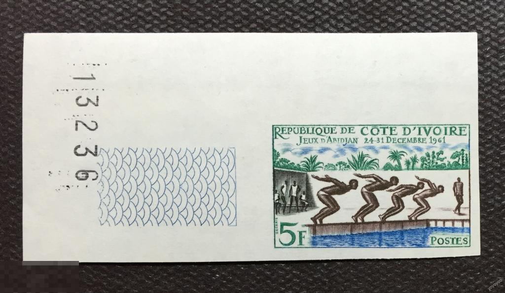 1961 Кот Д'Ивуар Спорт Плавание б/з ** А89 
