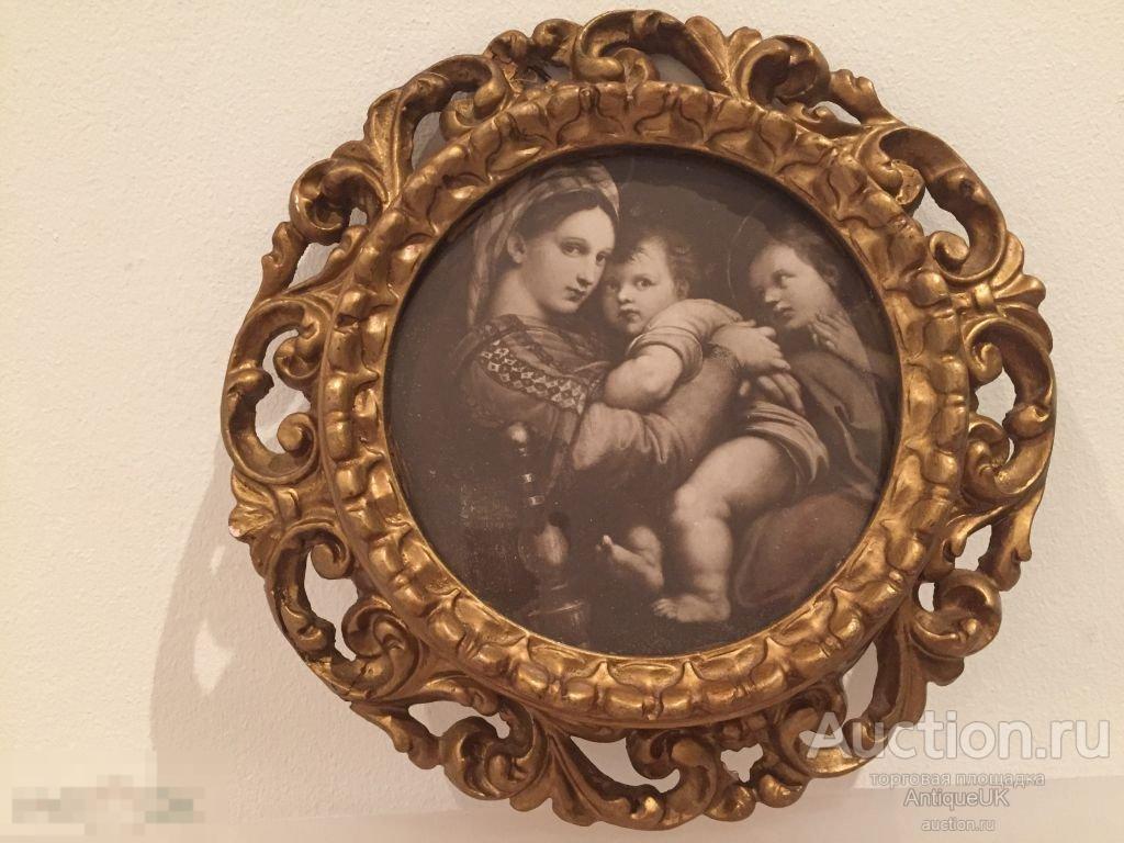 ФОТОКОПИЯ «Мадонна делла Седия» или «Мадонна в кресле» RAPHAEL. БЕСПЛАТНАЯ ДОСТАВКА!!! 