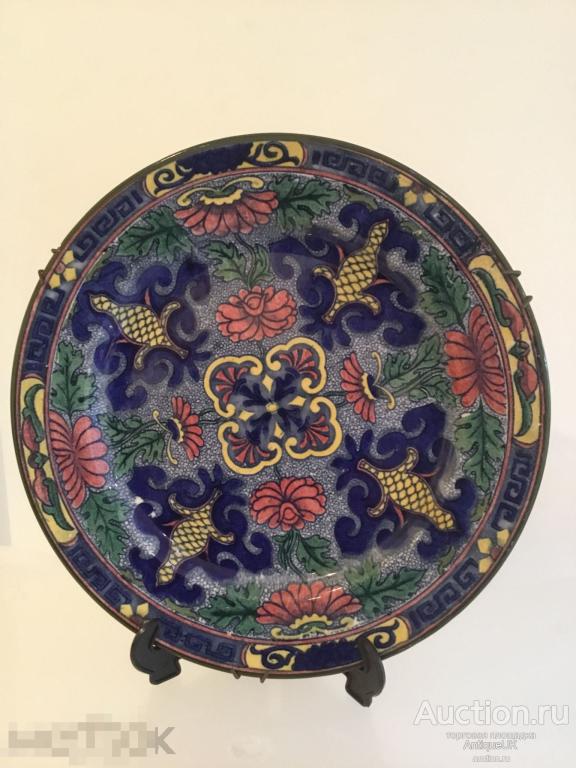 Большая декоративная тарелка. Doulton. Staffordshire. 1902-1922 г. БЕСПЛАТНАЯ ДОСТАВКА! 
