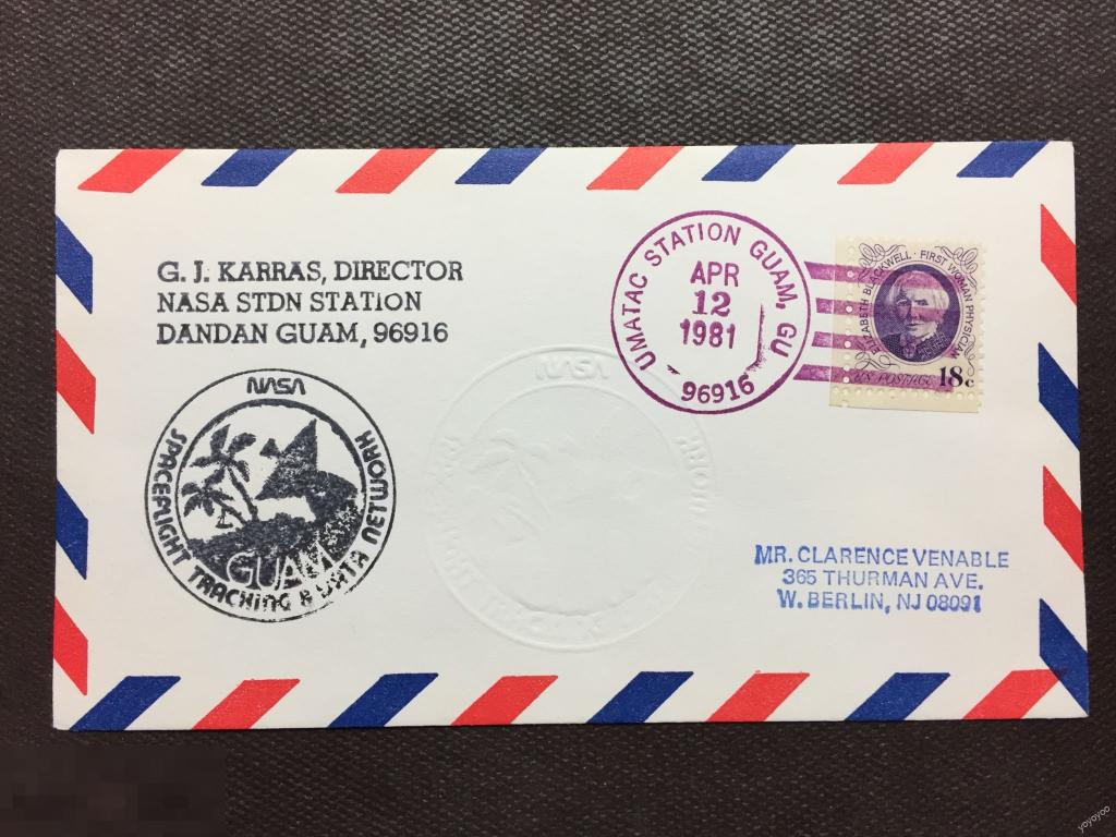 1981 США Космос Шаттл Колумбия STS-1 КПД А91_2 