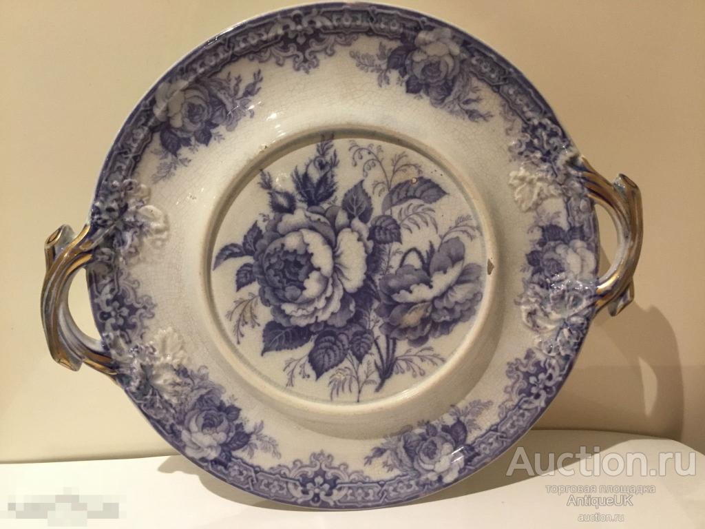 ТАРЕЛКА. ПОДСТАВКА. MOSS ROSE. 1840г. БЕСПЛАТНАЯ ДОСТАВКА! 