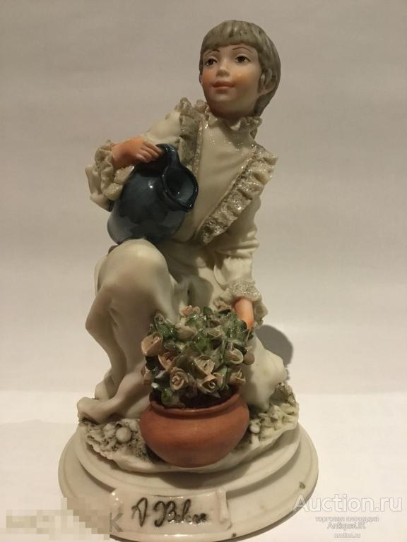 СТАТУЭТКА. A. BELCARI. КАПОДИМОНТЕ. CAPODIMONTE. ФАРФОР. 1987 г. БЕСПЛАТНАЯ ДОСТАВКА 