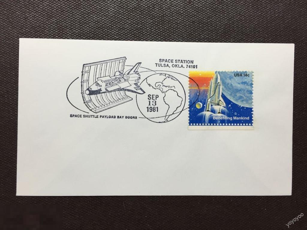 1981 США Космос Колумбия Шаттл КПД А72_7 