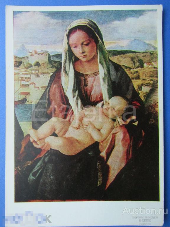 Мадонна с младенцем . Беллини .   Живопись  .   1967   . НЮ.  Дети . 