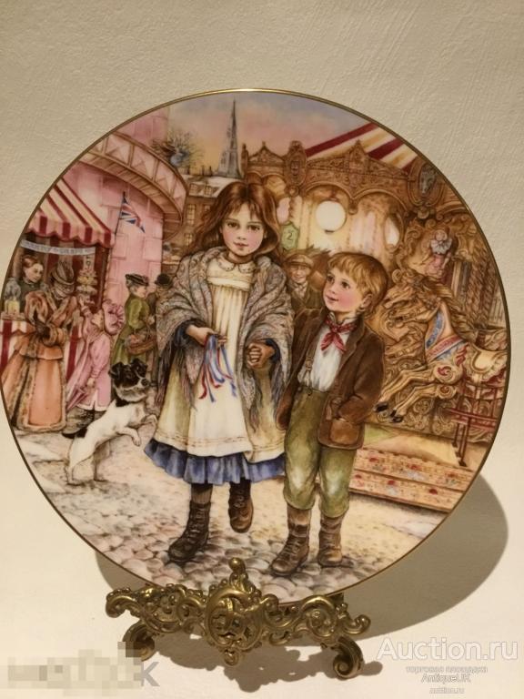 КОЛЛЕКЦИОННАЯ ТАРЕЛКА. CHRISTMAS PLATE. ROYAL WORCESTER. ФАРФОР. БЕСПЛАТНАЯ ДОСТАВКА!!! 