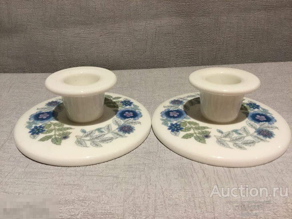 ПОДСВЕЧНИКИ. 2 шт. АНГЛИЯ. ФАРФОР. БЕСПЛАТНАЯ ДОСТАВКА!!! 