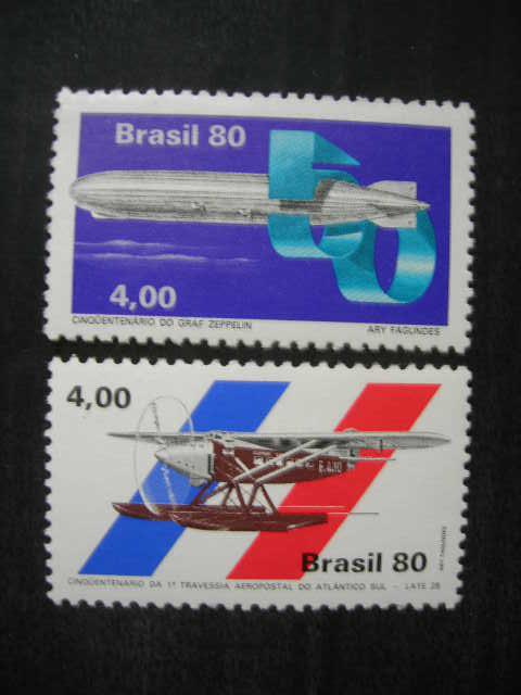 Бразилия 1980  дирижабль, самолет   MNH