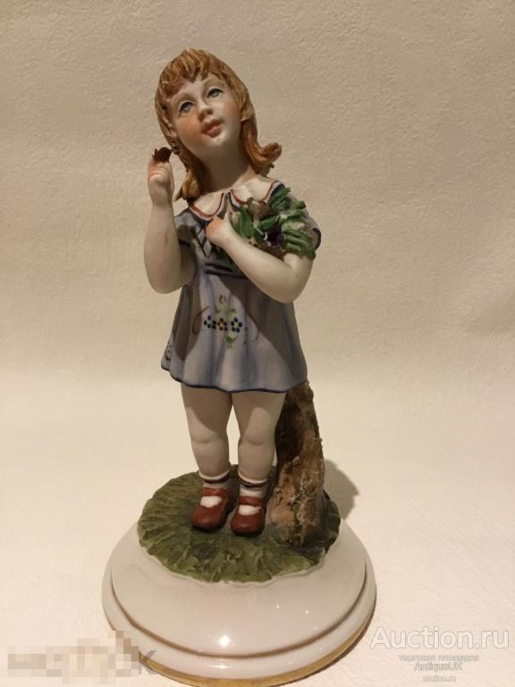 Статуэтка. Каподимонте. Capodimonte. Италия. Клеймо. БЕСПЛАТНАЯ ДОСТАВКА! 