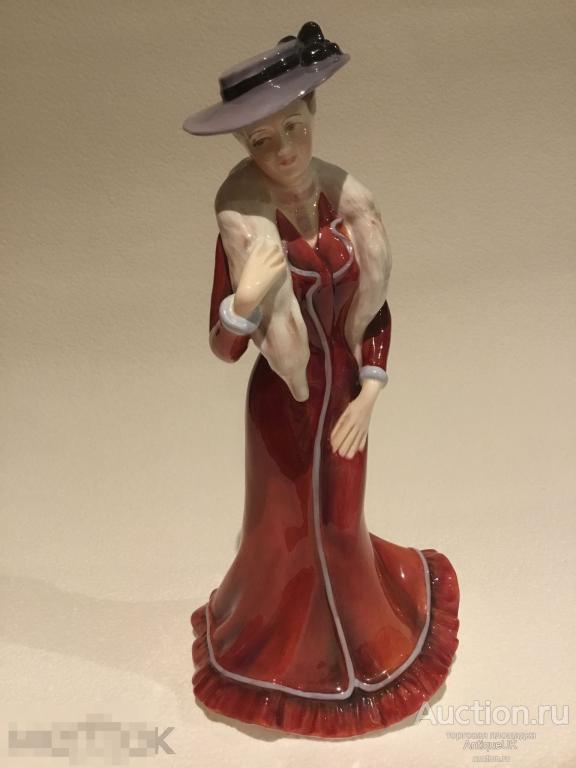 ОЧЕНЬ РЕДКАЯ СТАТУЭТКА. ДАМА. STAFFORDSHIRE. БЕСПЛАТНАЯ ДОСТАВКА!!! 