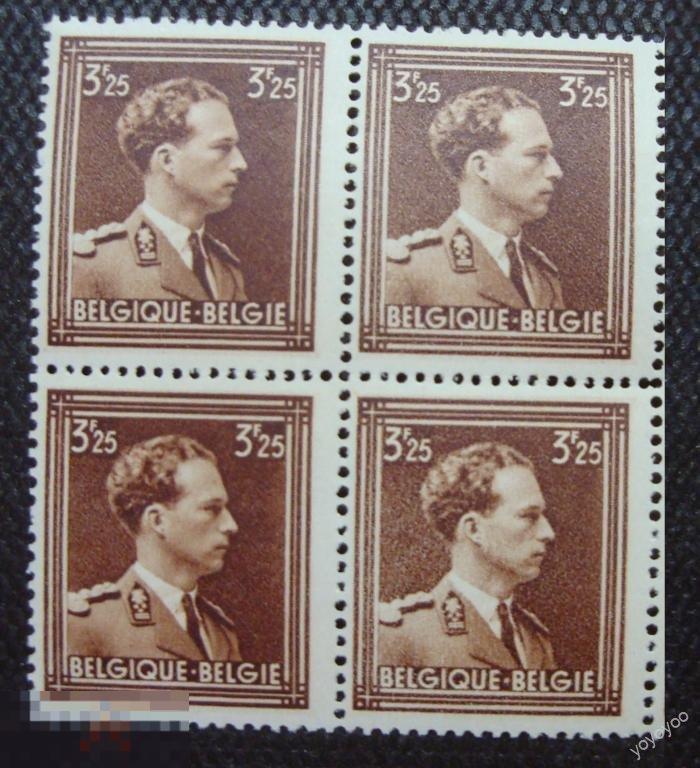 1943 Бельгия Персоналии Король Леопольд III КВАРТ 640 СМ.ФОТО ** А46 