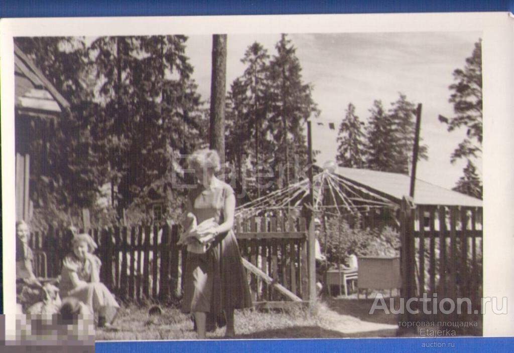 Дача  детского   сада  1958    Громово  Девушка         Фото СССР. ( Выр .) 
