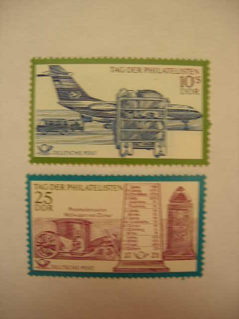 ГДР 1971 почта: самолет, карета   MNH