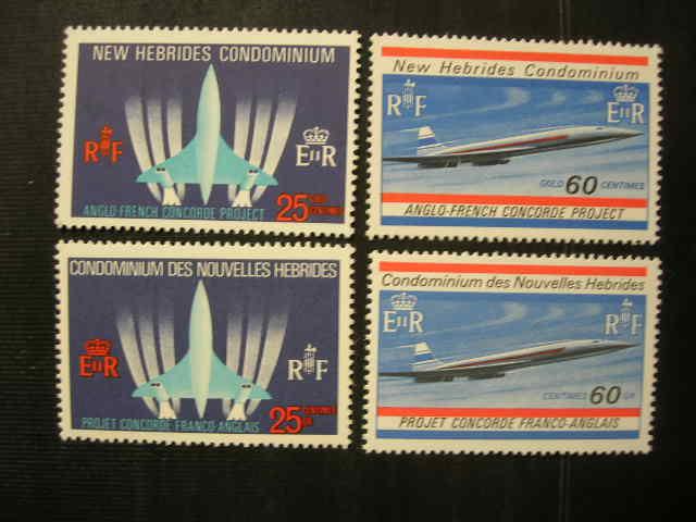 Новые Гебриды 1968 авиация: самолет Конкорд   MNH