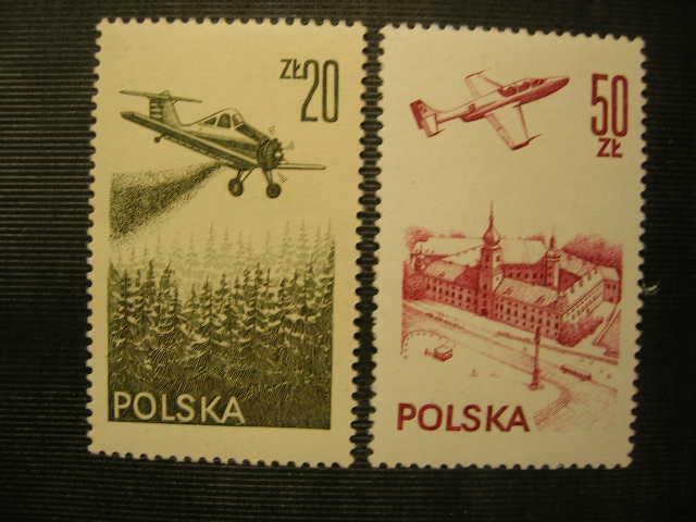 Польша 1977/1978 стандарт/авиация: самолеты  MNH