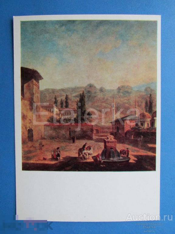 Вид Бахчисарая   .  Алексеев.  1984  . Лошадь . .  Живопись .  (фа) 